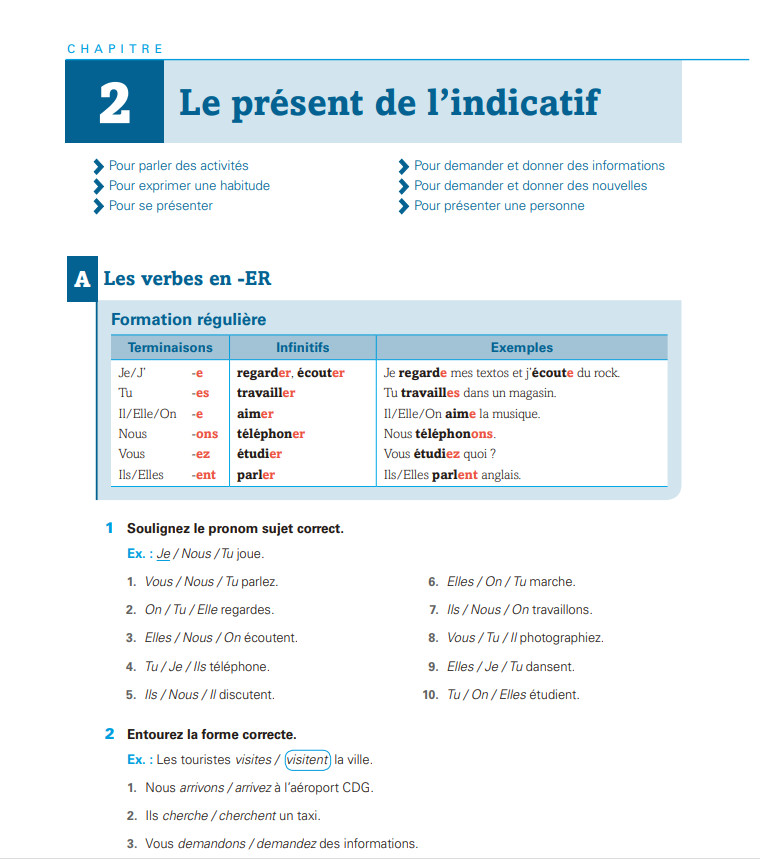 Sách học tiếng Pháp: En Contexte : Exercices de grammaire A1