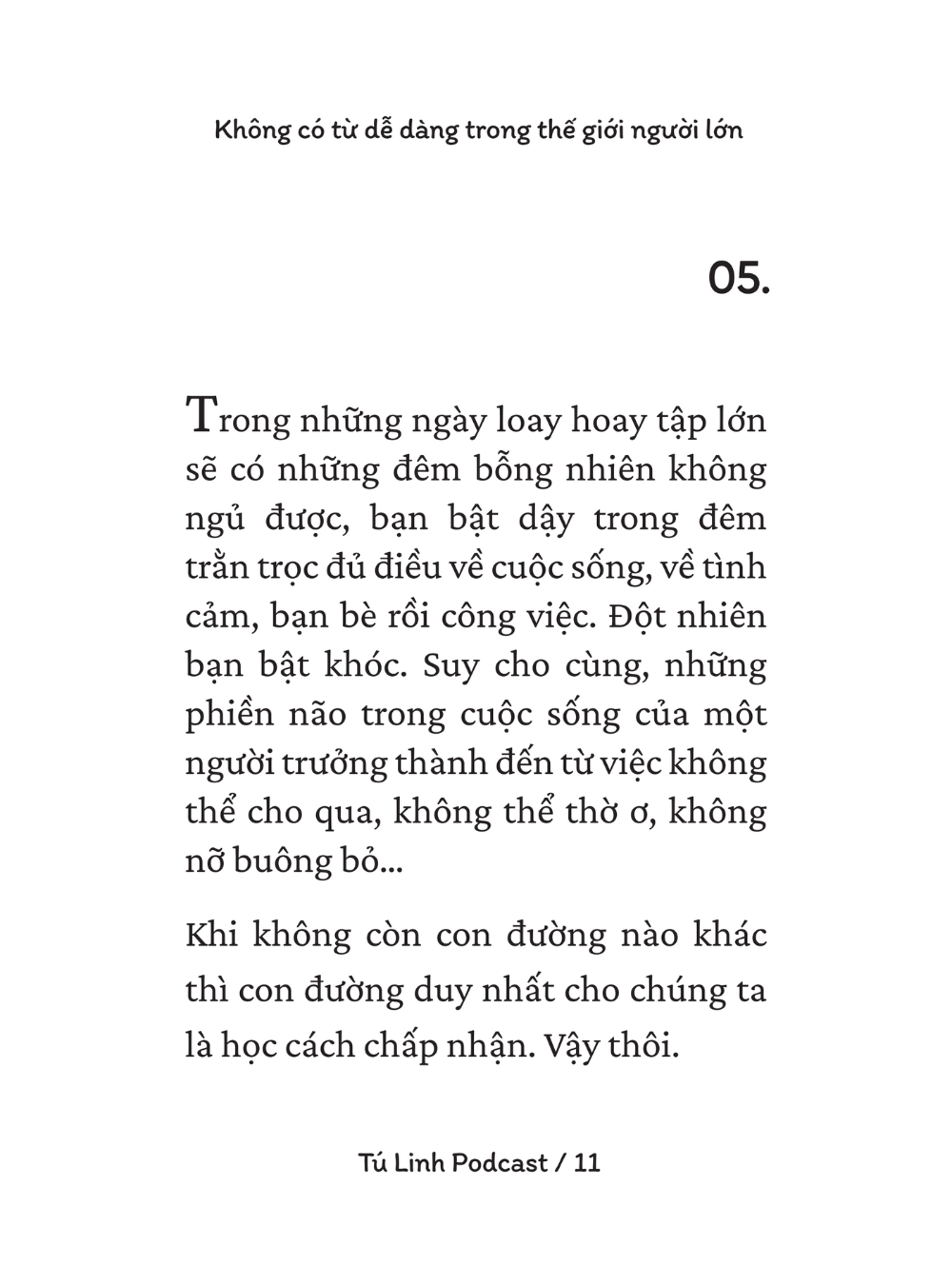 Không Có Từ Dễ Dàng Trong Thế Giới Người Lớn