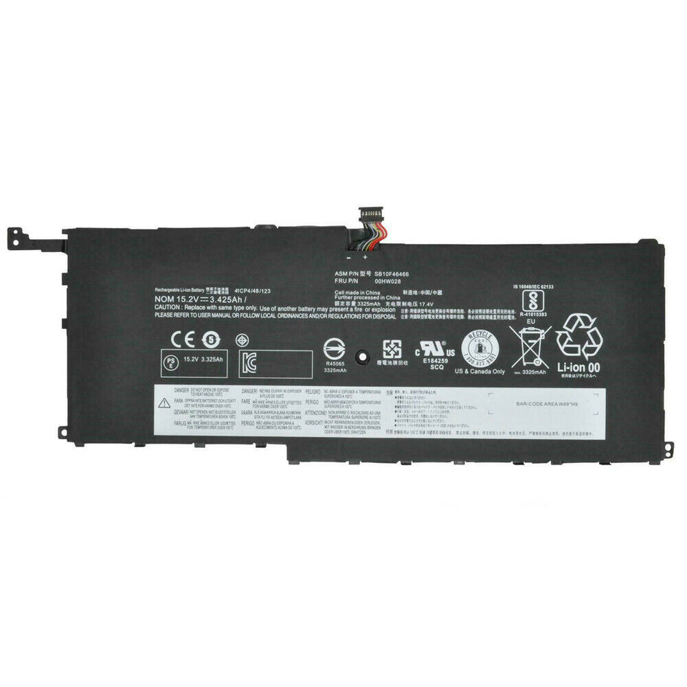 Pin dành cho (battery For) Laptop Lenovo ThinkPad X1 Carbon 4th Gen, ThinkPad X1 Yoga 1st Gen Battery 00HW028 - Hàng nhập khẩu