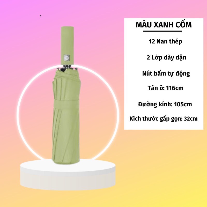 Ô dù tự động gấp mở 2 chiều cỡ lớn , chống tia uv chống nước cầm tay cao cấp 10 nan - JL