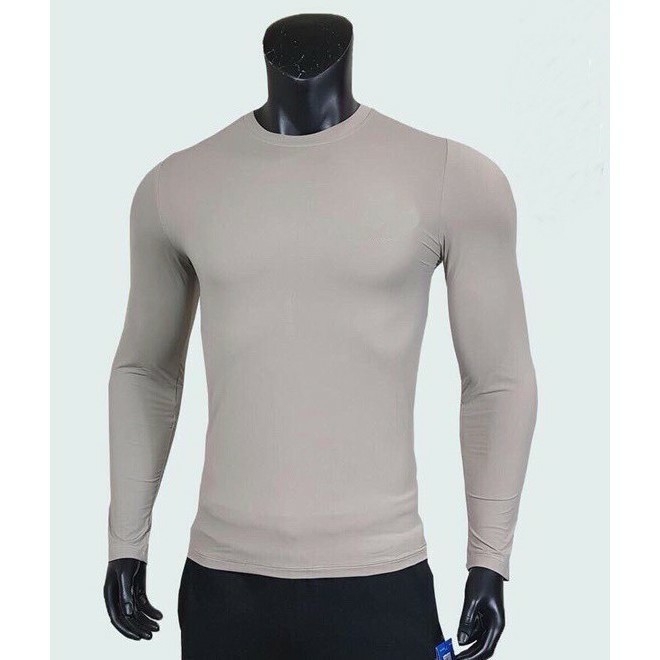 Áo thun nam dài tay body, áo giữ nhiệt thời trang - thun co dãn 4 chiều giữ ấm