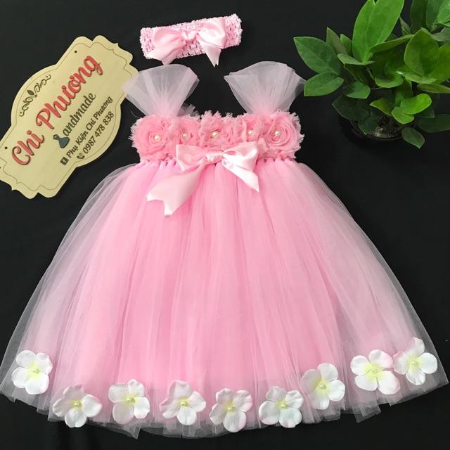 Váy tutu cho bé - Hồng,3 tuổi(13-15kg)