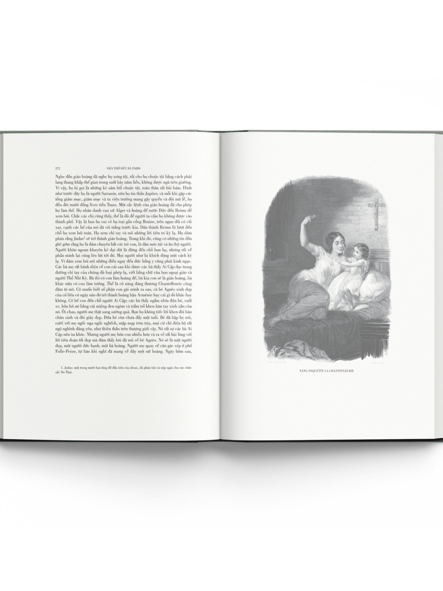 Hình ảnh [Bản dịch mới và đầy đủ, kèm 200 minh họa tuyệt đẹp] NHÀ THỜ ĐỨC BÀ PARIS – Victor Hugo – Đông A – Bìa cứng có áo