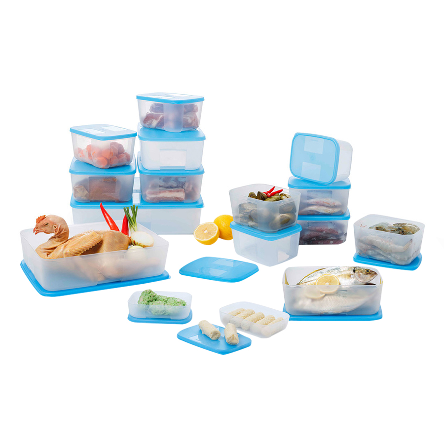 Bộ 16 Hộp Bảo Quản Thực Phẩm Ngăn Đông Tupperware Freezermate