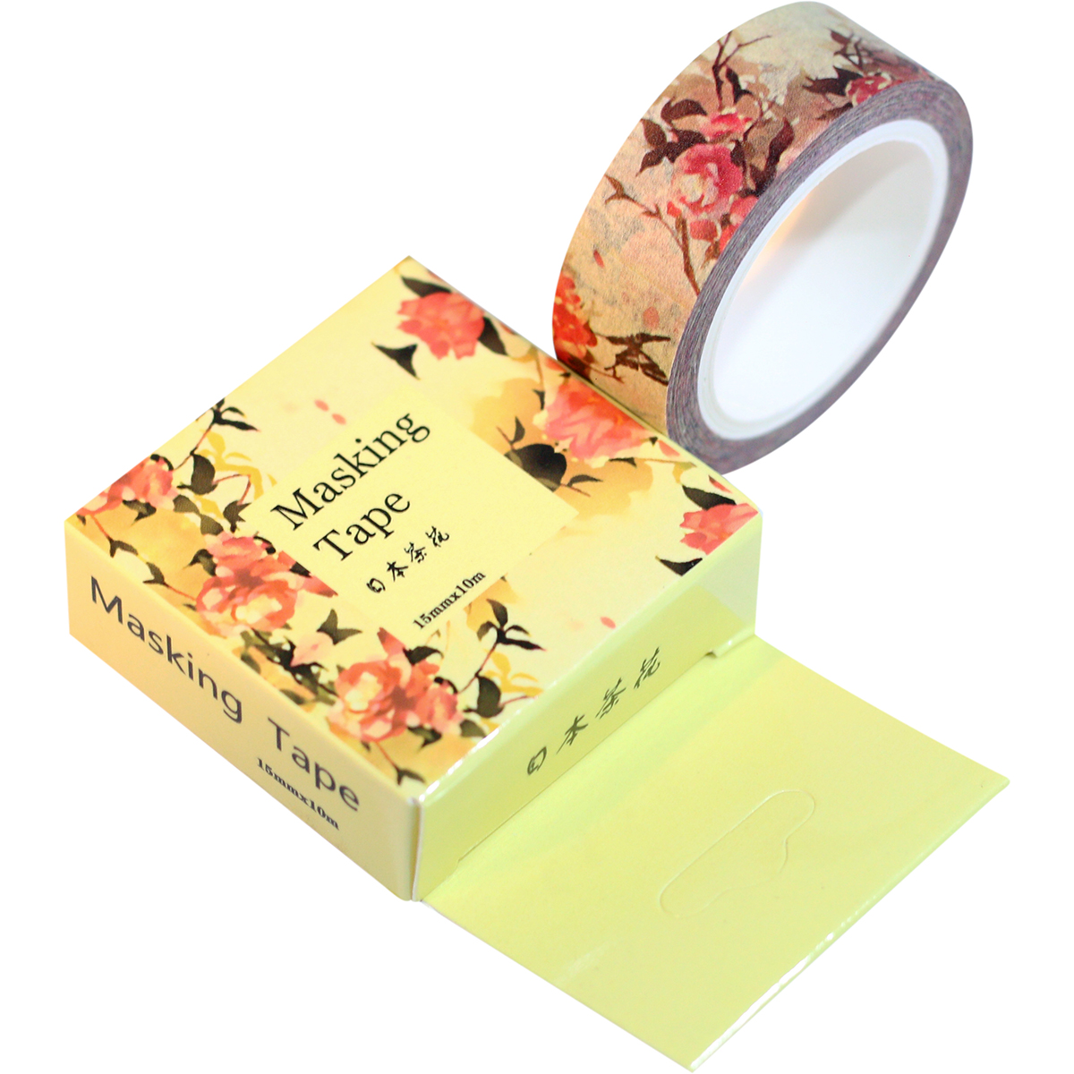 Băng Keo Giấy Trang Trí Masking Tape - Hoa Vàng