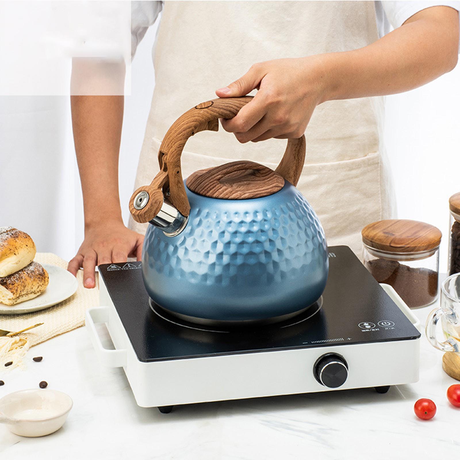 2.8Liter Whistling Tea Kettle Anti-Scalding Teapot Coffee Tea Pot Tea Kettle for Stovetop