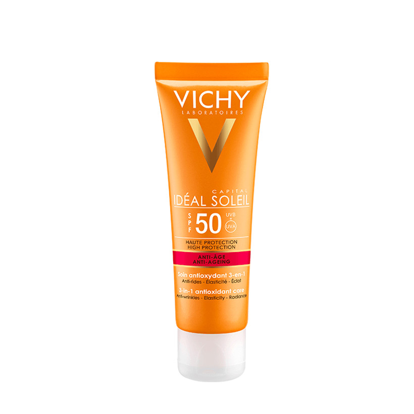 Kem Chống Nắng Bảo Vệ Và Giúp Giảm Các Dấu Hiệu Lão Hóa Ideal Soleil Anti - Age Spf50 50Ml