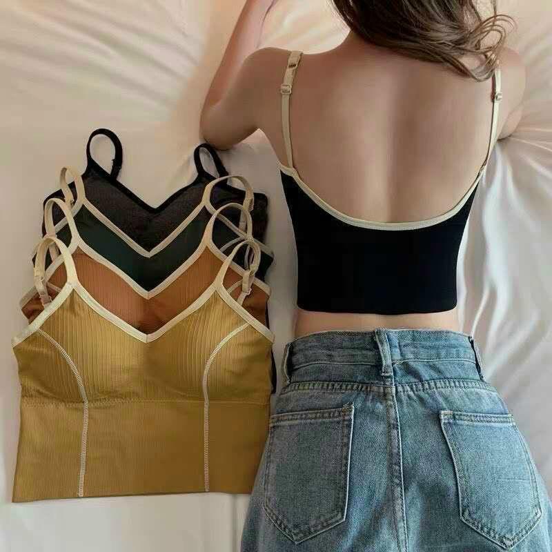 Áo bra, Áo bra yoga gym thể thao croptop 2 dây siêu xinh