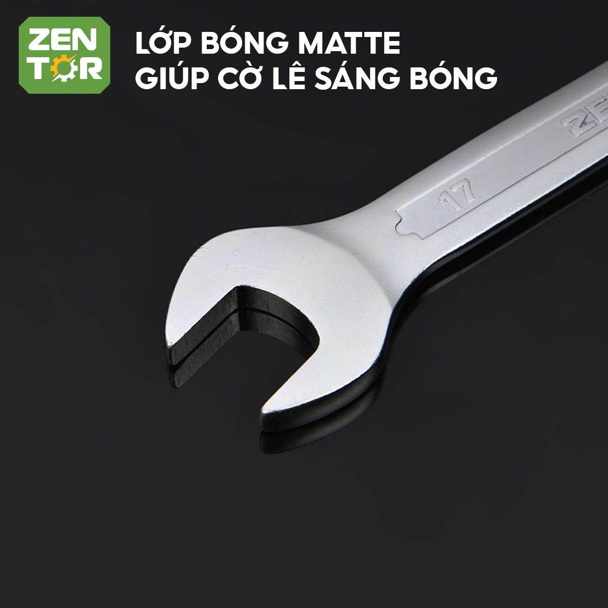 Cờ Lê Vòng Miệng Zentor, Cờ Lê 2 Đầu Thép Cacbon Đầy Đủ Kích Cỡ 8-24mm Bền Bỉ Chắc Chắn Chuyên Dụng Cơ Khí Sửa Chữa