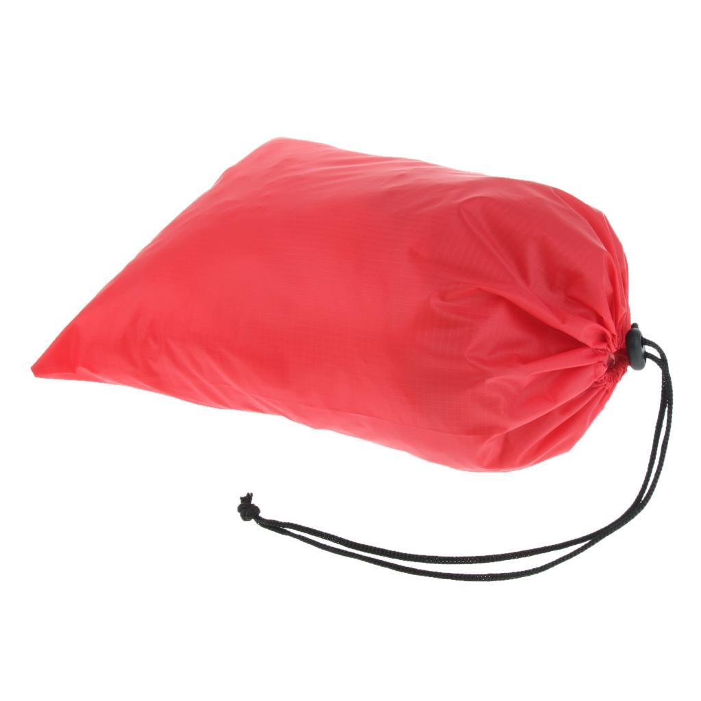 2 PiecesWaterproof Drawstring Storage Bag Stuff Bag for Clothes Shoes Red
