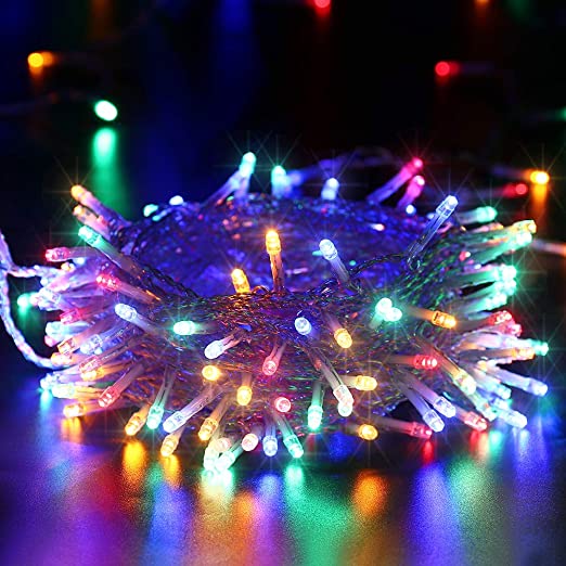 Dây Đèn Led Đom Đóm Fairy Light Trang Trí Ngoài Trời Chống Nước, Nhiều Chế Độ Sáng - 50M 400 Bóng Đèn - Nhiều Màu