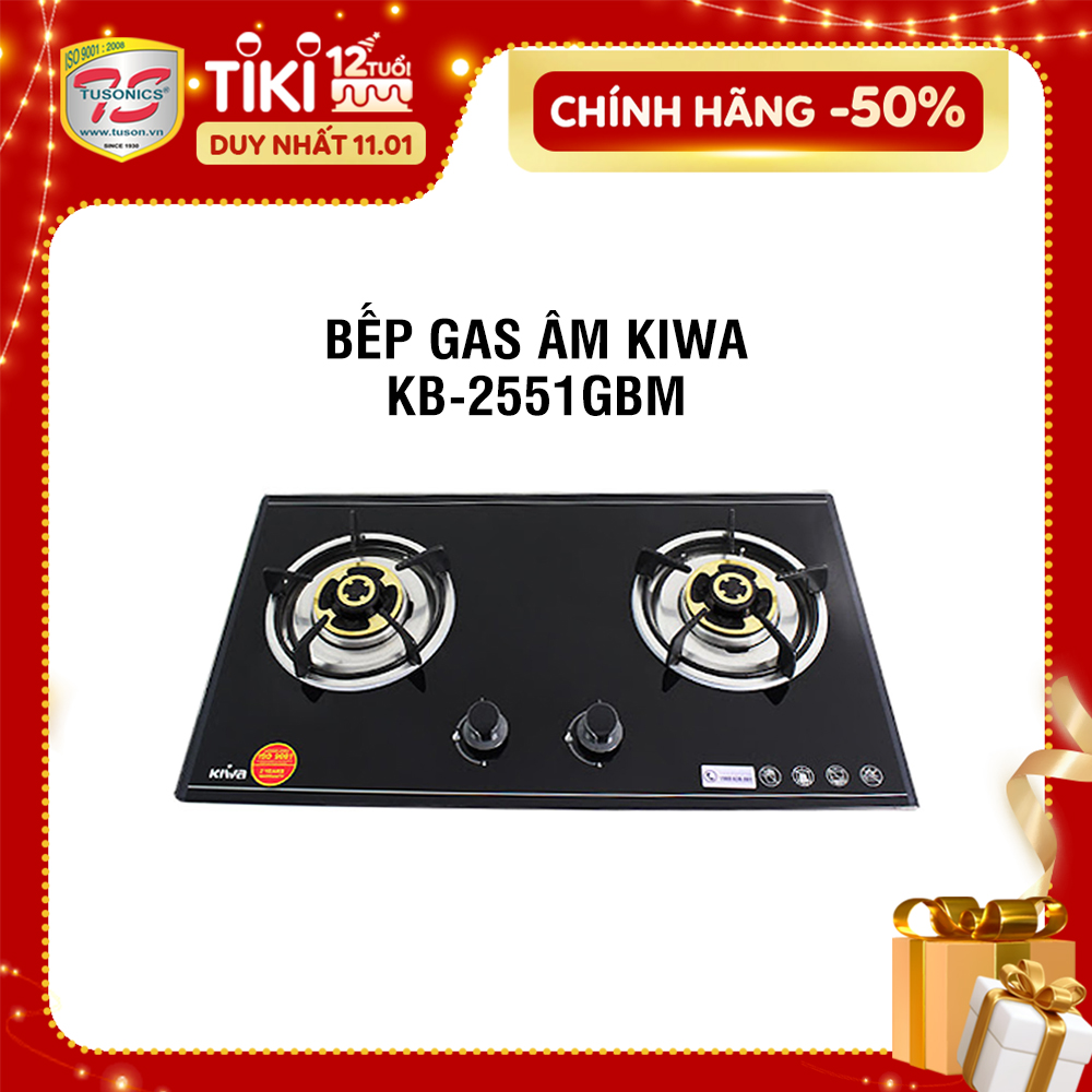 Bếp Gas Âm Kiwa KB-2551GBM - Hàng Chính Hãng