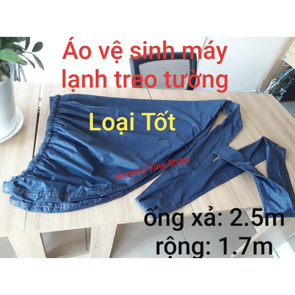 (tặng dây sỏ kèm theo)Áo trùm - Túi bạt 1m7, đuôi 2.5m, áo có đuôi - vệ sinh bảo dưỡng điều hoà - máy lạnh - Xanh đen