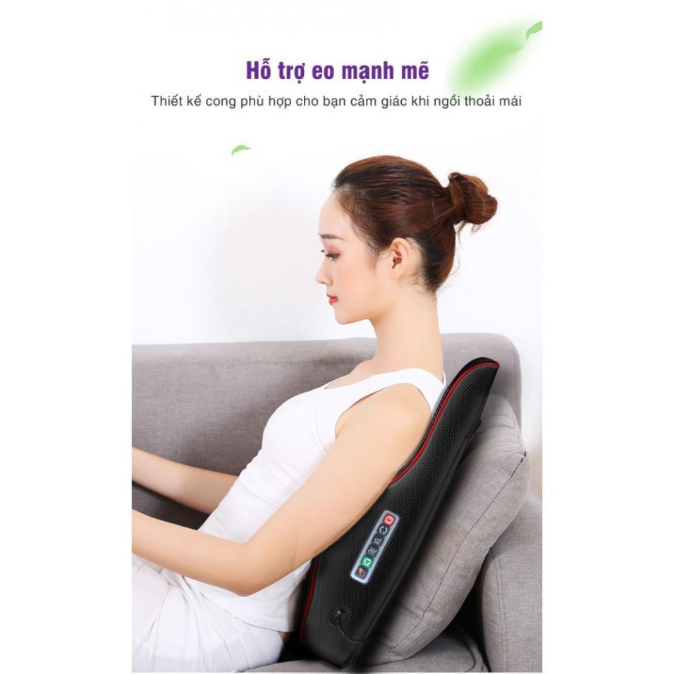 Gối Massage Lưng và Cổ Hồng Ngoại Cao Cấp - HỖ TRỢ GIẢM ĐAU NHỨC CHO NGƯỜI THOÁT VỊ ĐĨA ĐỆM