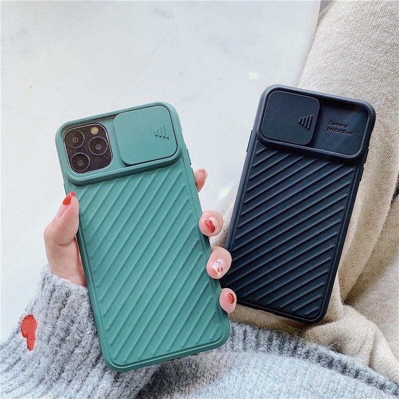 Ốp lưng lphon nắp trượt bảo vệ camera, chống trợt cho các dòng lPhon 6g đến 12 Promax