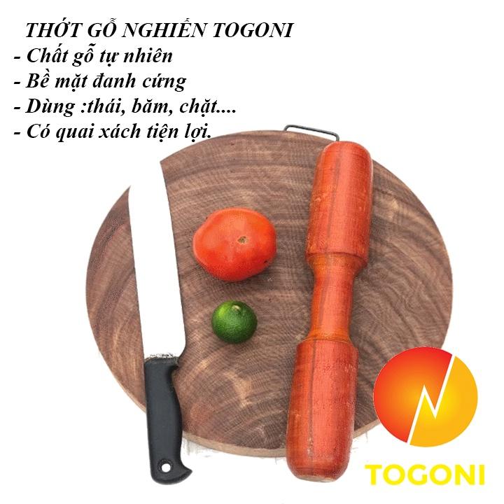 Thớt gỗ nghiến tròn đường kính 29cm - 30cm, Thớt gỗ nghiến tây bắc không tâm, không lên mùn, không nứt nẻ