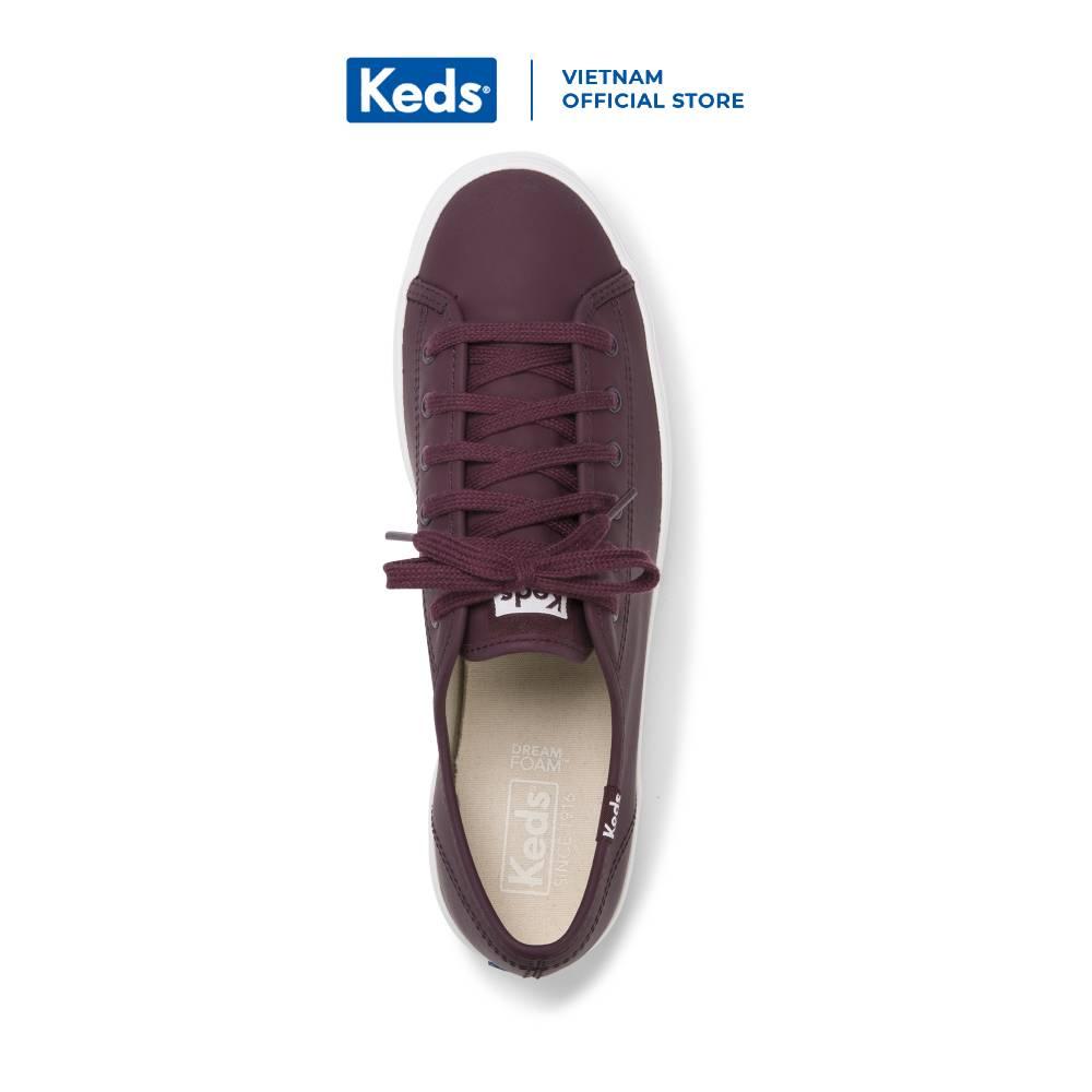 Giày Keds Nữ - Triple Kick Leather Burgundy - KD061666