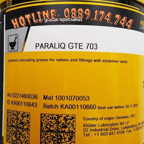 Mỡ Kluber Paraliq GTE 703