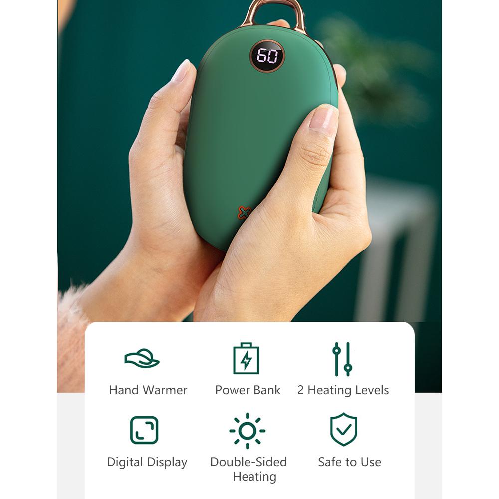 Máy làm ấm tay pin 10000mAh 2 cấp độ sưởi ấm