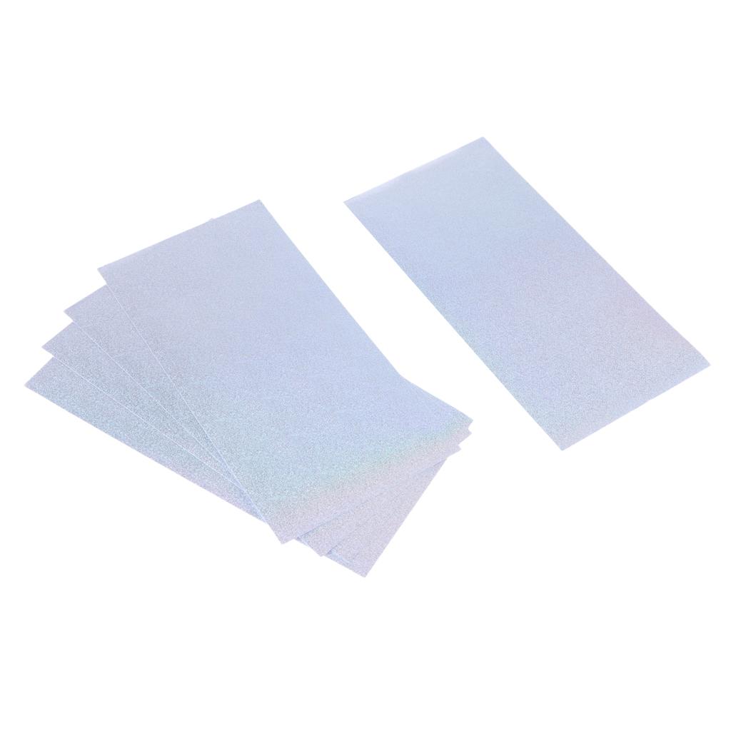 5 Pieces Fishing Lure Tape Sticker Holographic Adhesive Film Flash Tape DIY