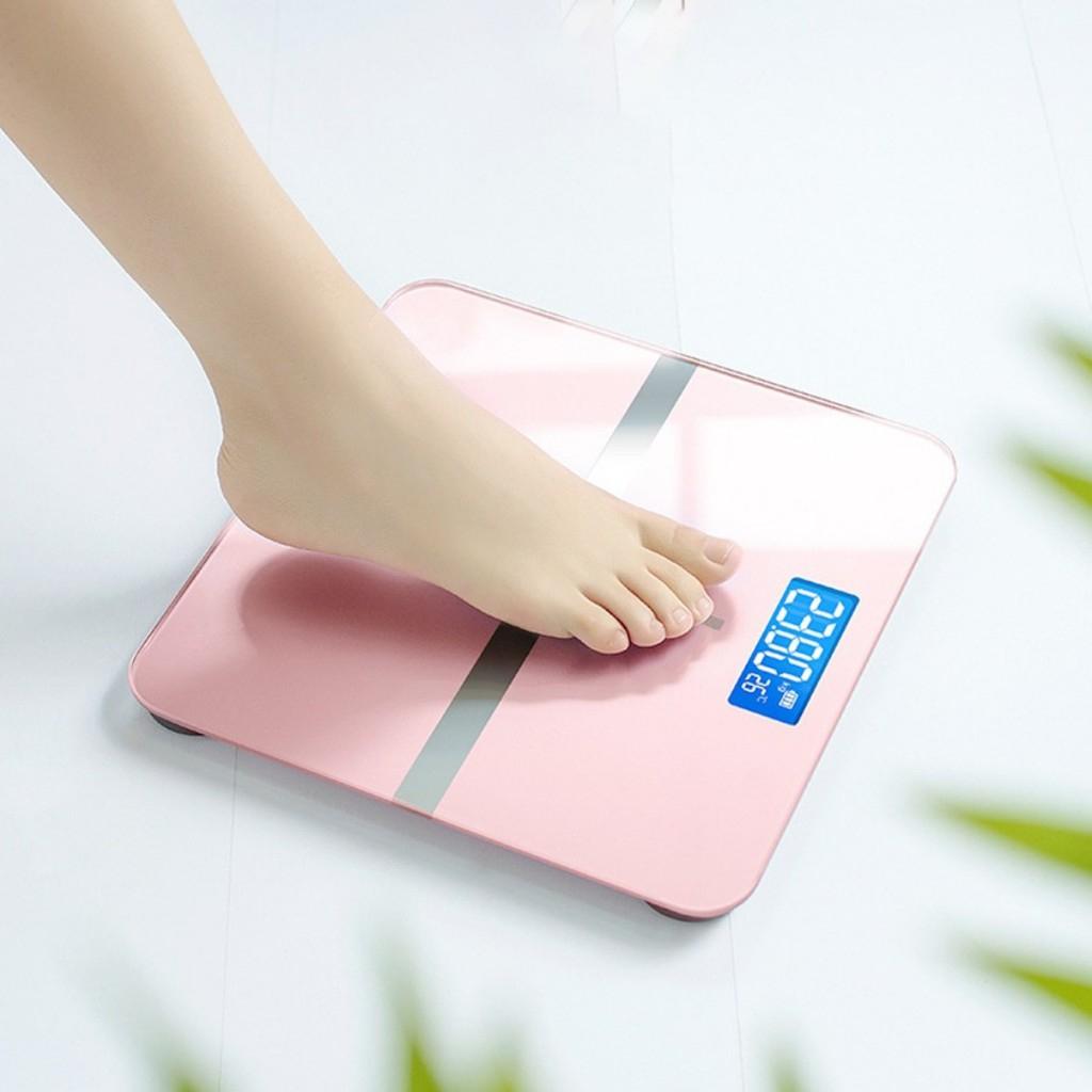 CÂN ĐIỆN TỬ IP MẶT GƯƠNG SANG CHẢNH DÙNG PIN TIỆN LỢI - CÂN SỨC KHỎE GIA ĐÌNH XỊN THEO DÕI CÂN NẶNG VÀ NHIỆT ĐỘ PHÒNG