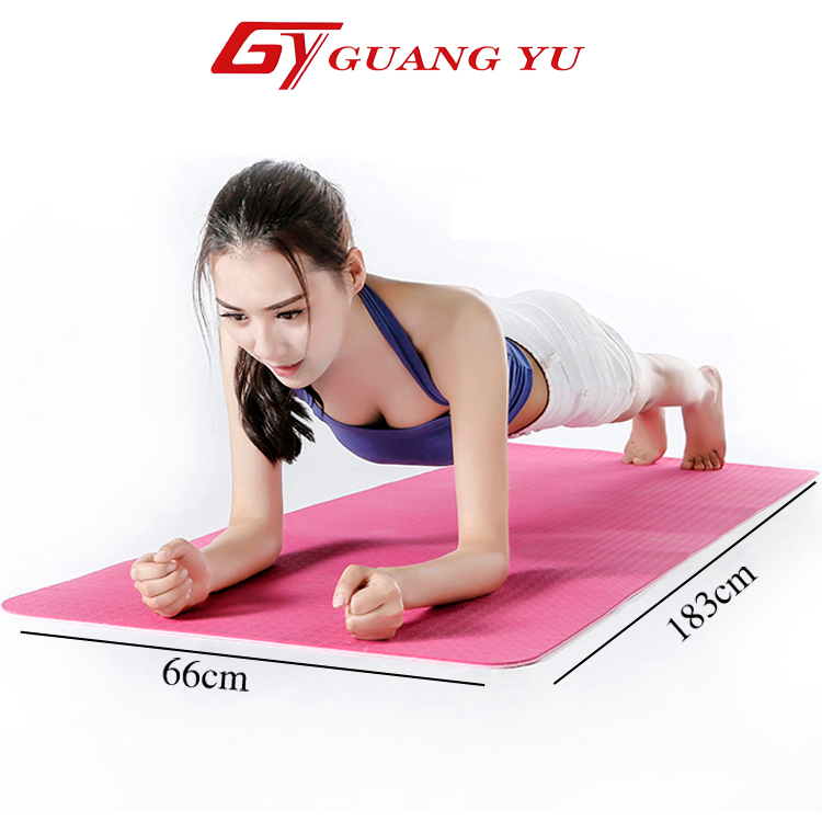 Thảm tập yoga 2 lớp, thảm tập gym yoga 6mm chống trượt hàng loại một