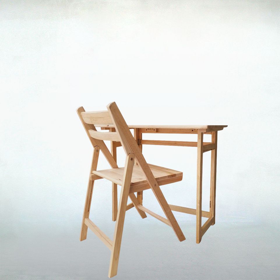 Bộ bàn ghế xếp gỗ tự nhiên