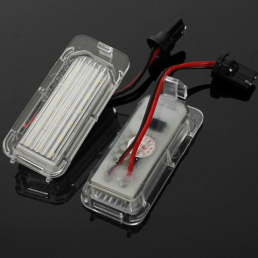 2 Pieces White 18LED License Number Plate Lights