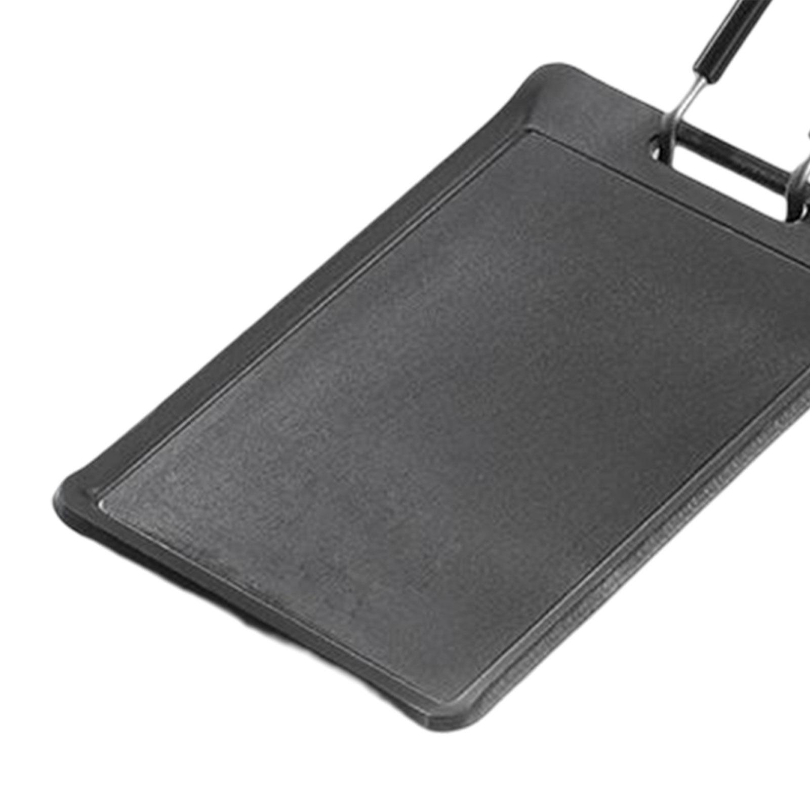 Grill Pan Barbecue Plate Griddle Pan with Handle Frying Pan Steak Pan for Picnic Cooking Outdoor Camping