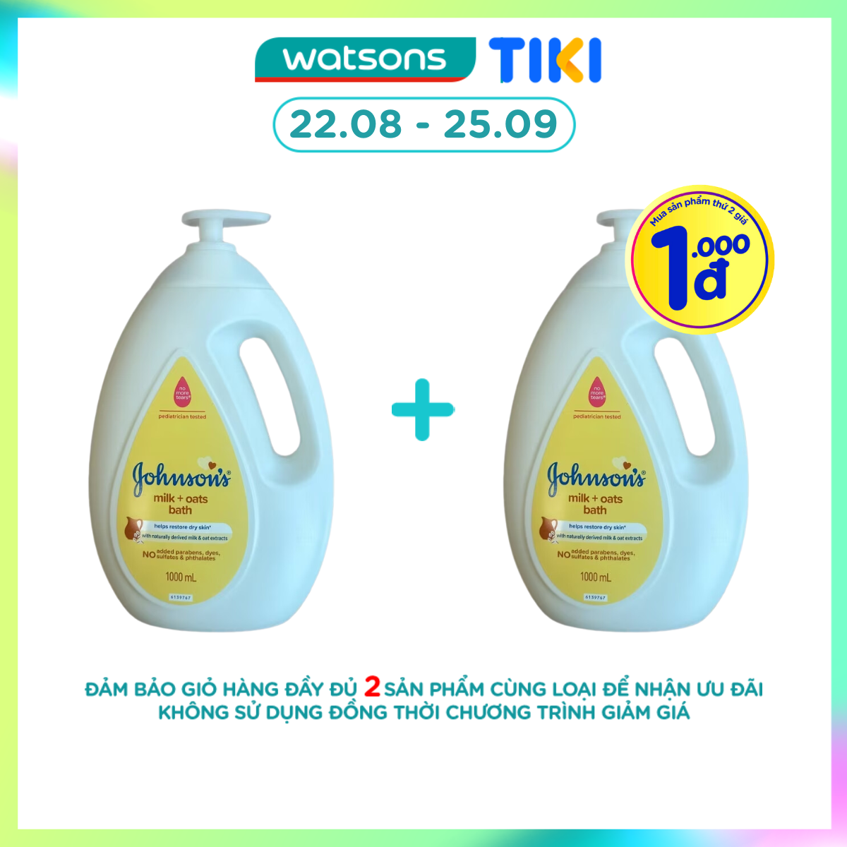 Sữa Tắm Johnson's Milk &amp; Oats Baby Bath 1000ml