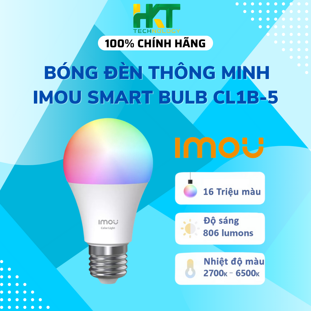 Bóng Đèn LED Thông Minh IMOU 9W Điều Khiển Bằng Giọng Nói CL1B-5 - Hàng chính hãng