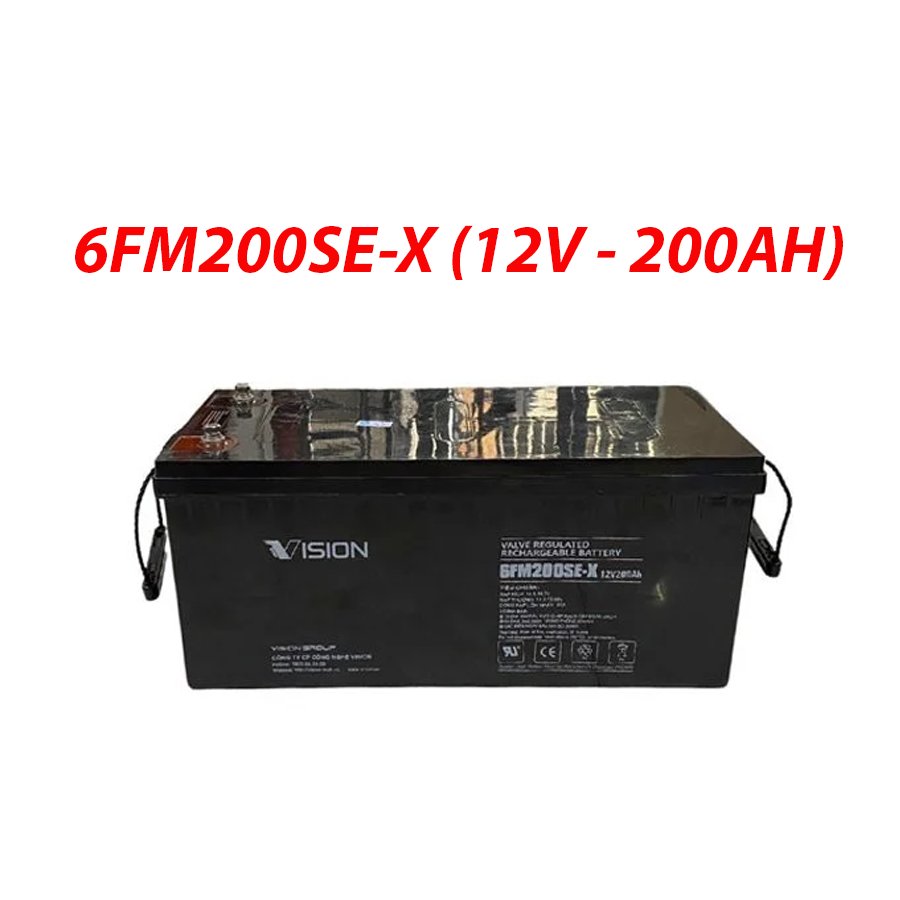 Ắc quy bộ lưu điện, ắc quy Vision 6FM200SE-X/6FM200D-X , ắc quy viễn thông