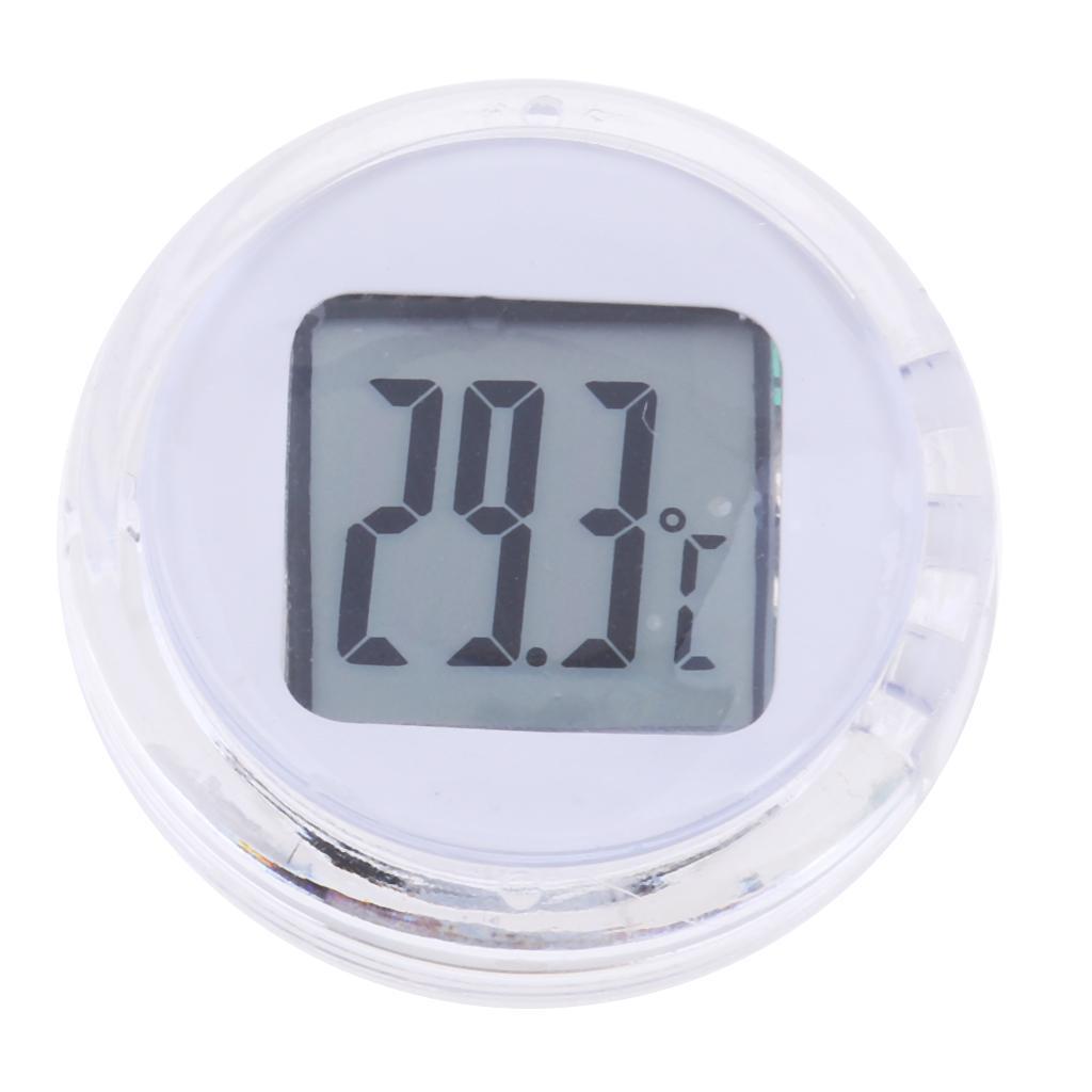 Motorcycle  Temperature Gauge - Digital Display - Red