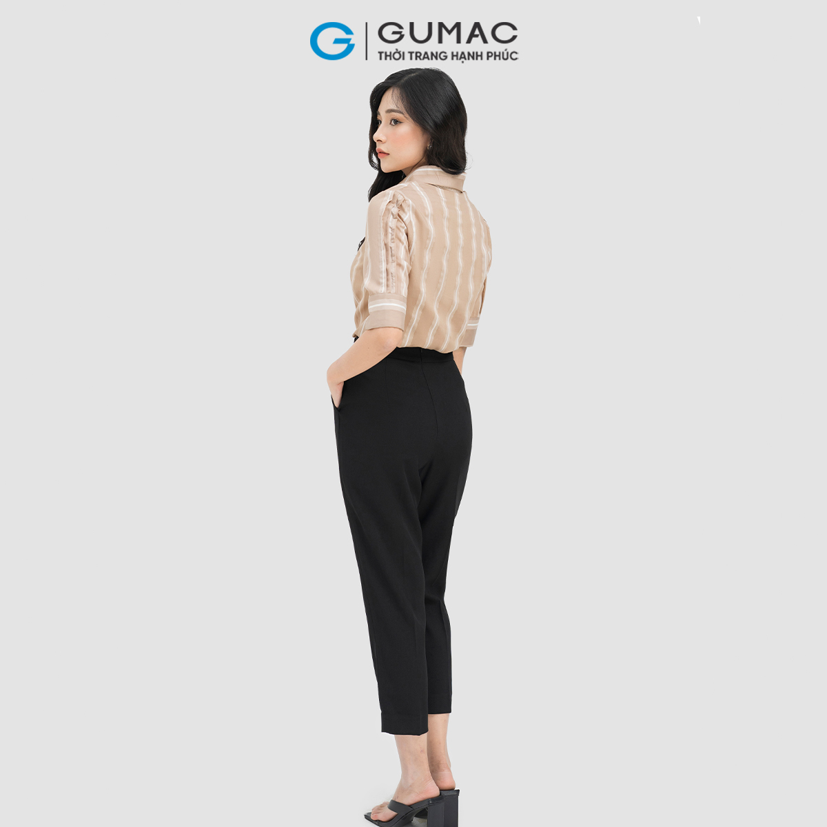 Quần baggy phối nút GUMAC QD04013