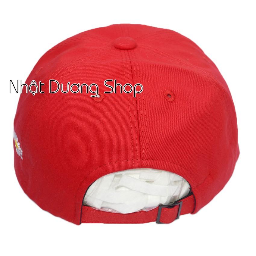 Mũ lưỡi trai hoa cúc họa mi nón kết hoa cúc được may bằng khóa gài cao cấp kết hợp chất liệu vải cotton
