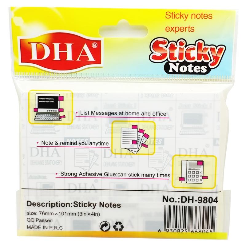 Giấy Note 101 x 76 mm - DHA DH-9804 - Màu Vàng (100 Tờ)