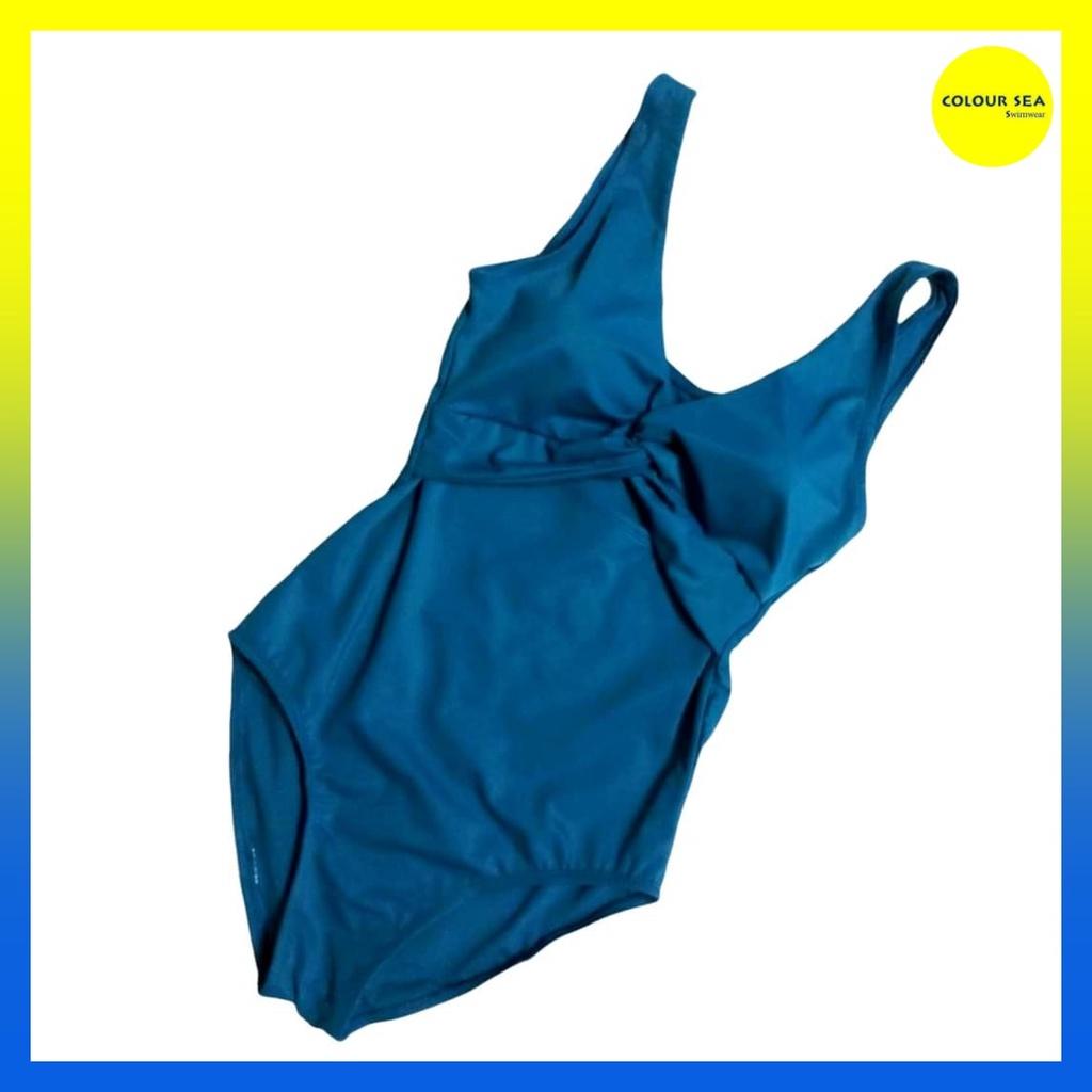 Bikini xanh biển xoắn ngực che bụng cực tốt