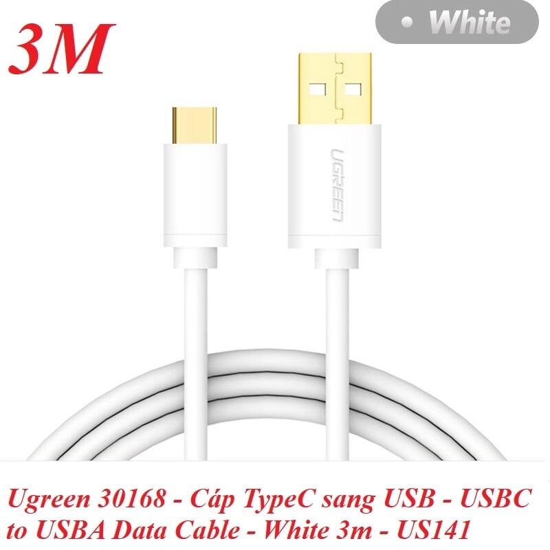 Ugreen UG30168US141TK 3M Dây USB 2.0 sang Type-C truyền dữ liệu và sạc - HÀNG CHÍNH HÃNG