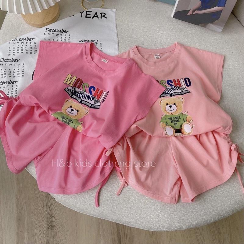 Bộ cộc tay Bé gái size đại️M0034️ Bộ quần áo bé gái từ 17-30kg, chất cotton 4 chiều mềm mịn thấm hút mồ hôi tốt