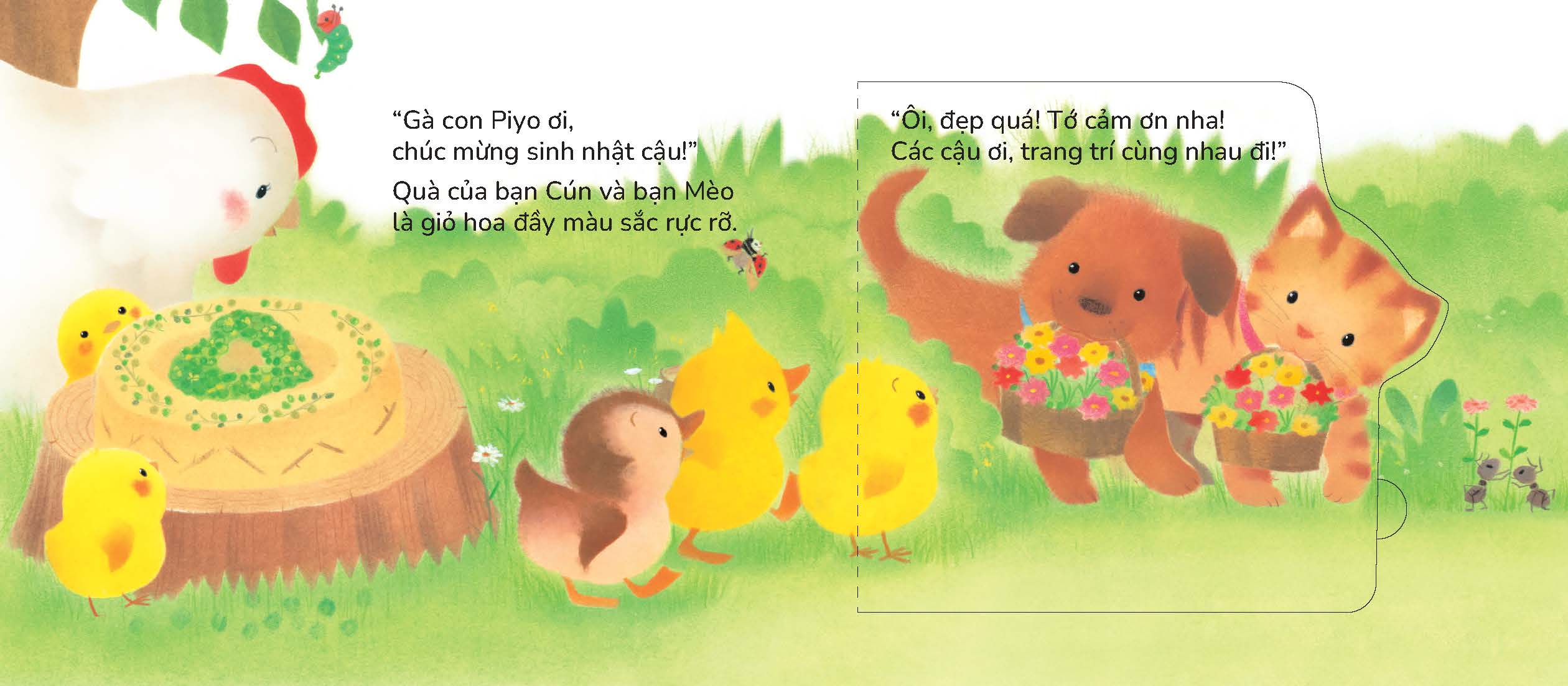 Gà con Piyo vào Ngày sinh nhật - Sách tranh Pop-up