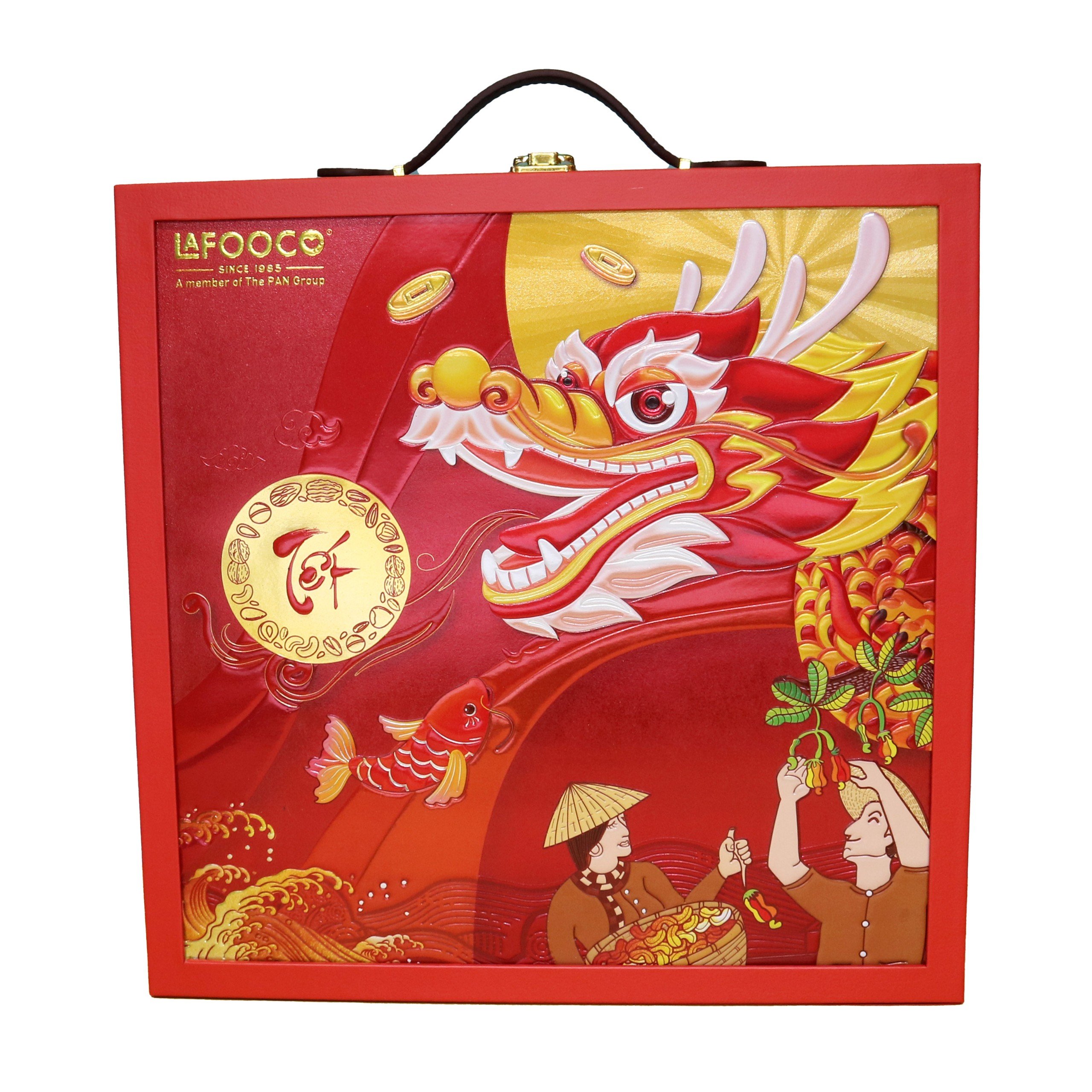 Hộp Quà Tết LAFOOCO - NGŨ PHÚC SUM VẦY - 5 Sản Phẩm Hạt Dinh Dưỡng