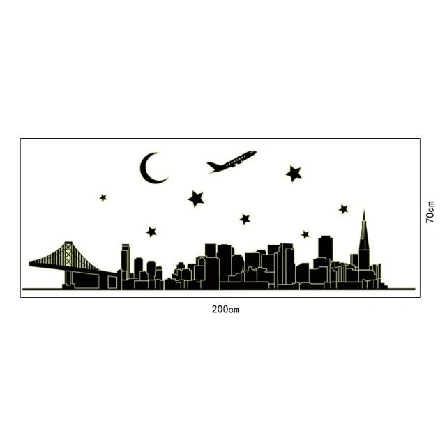 Decal trang trí Thành Phố Trăng Sao - Dạ Quang A.H