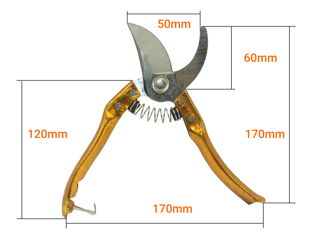 Kéo cắt cành 200mm P-168 cán mạ đồng chống gỉ