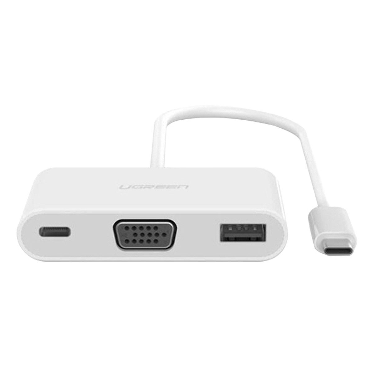 Cáp chuyển đổi USB Type C sang VGA và USB 3.0 Cao cấp Ugreen - hàng chính hãng