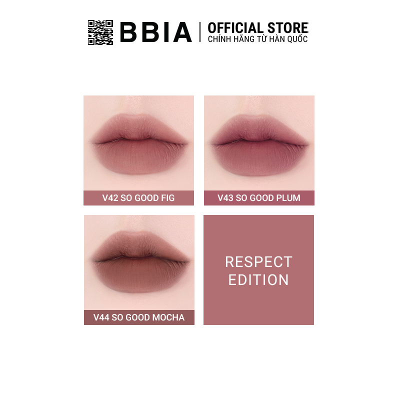 Son Bbia Last Velvet Tint - Respect Edition  Edition (3 màu) 5g Bbia Official Store