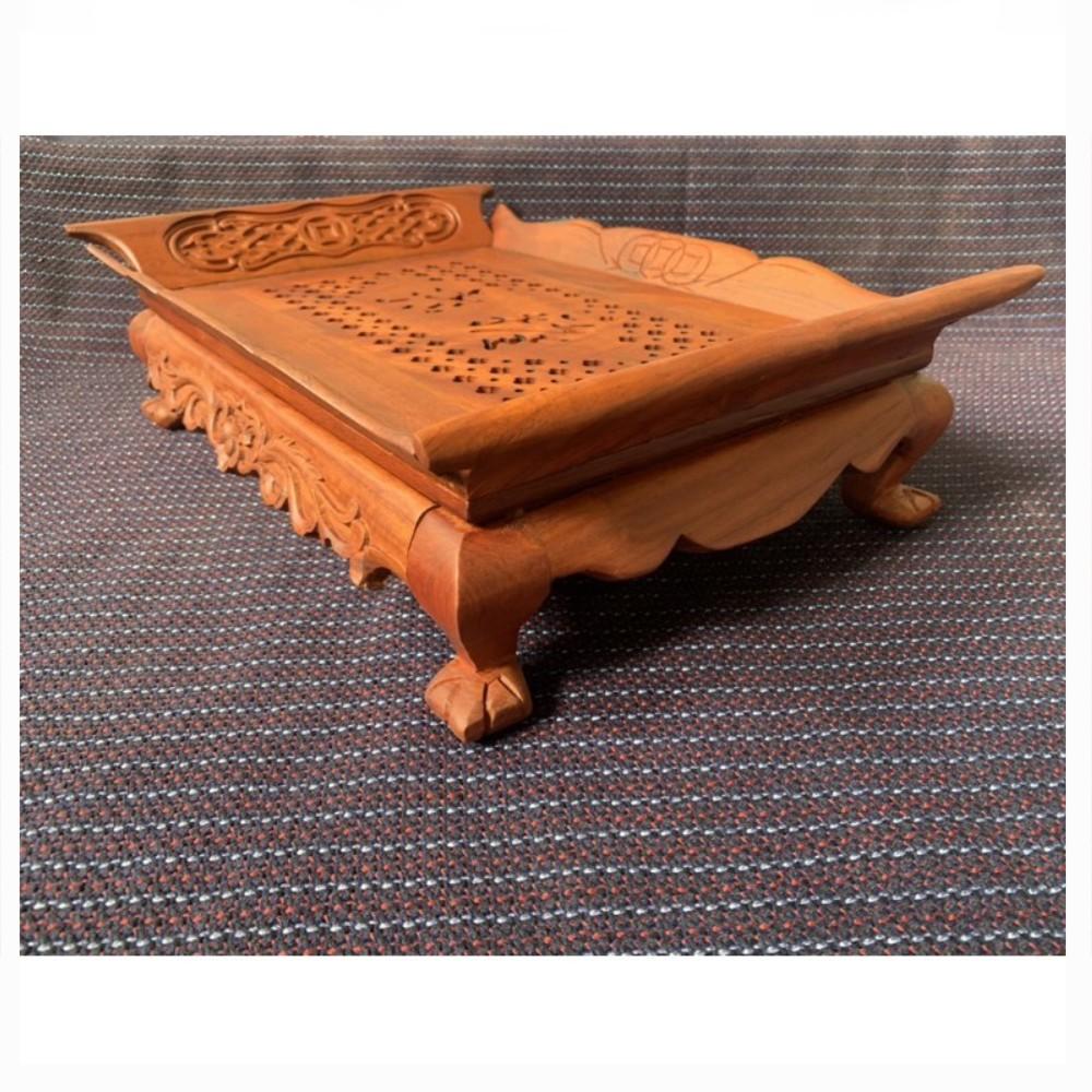 Khay trà thuyền,khay trà cổ điển gỗ hương