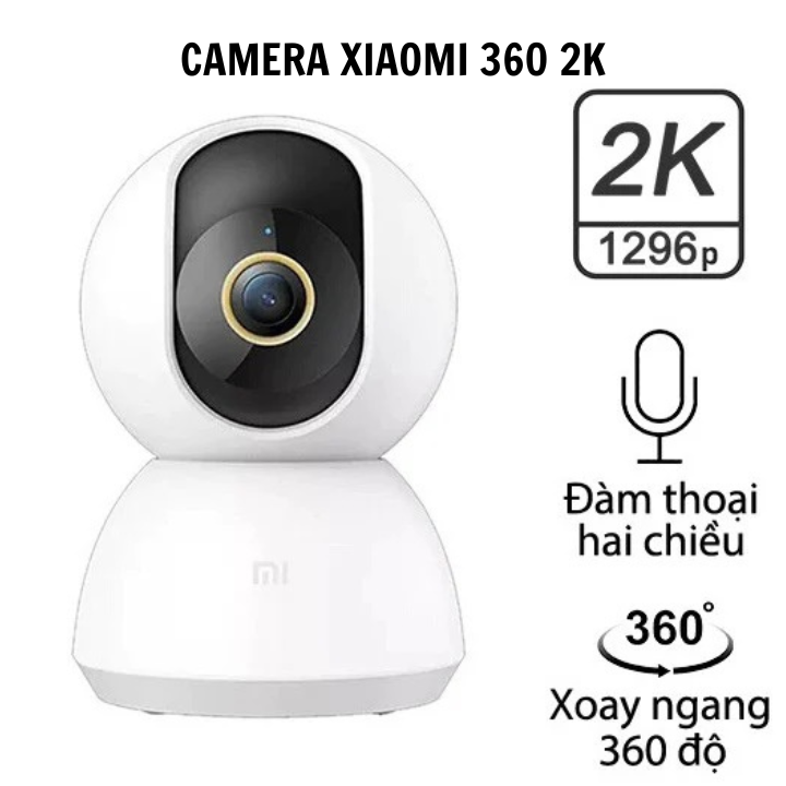 Camera Sothing Xiaomi 360 2K, đàm thoại 2 chiều, góc quay rộng- Hàng chính hãng