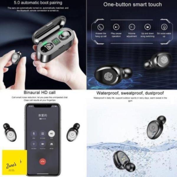 Tai nghe true wireless  F9 nút cảm ứng | Bluetooth 5.0 | Pin 280 giờ | sạc dự phòng 2019