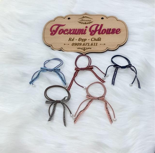 THUN ĐÔI BUỘC TÓC NƠ NGỌC