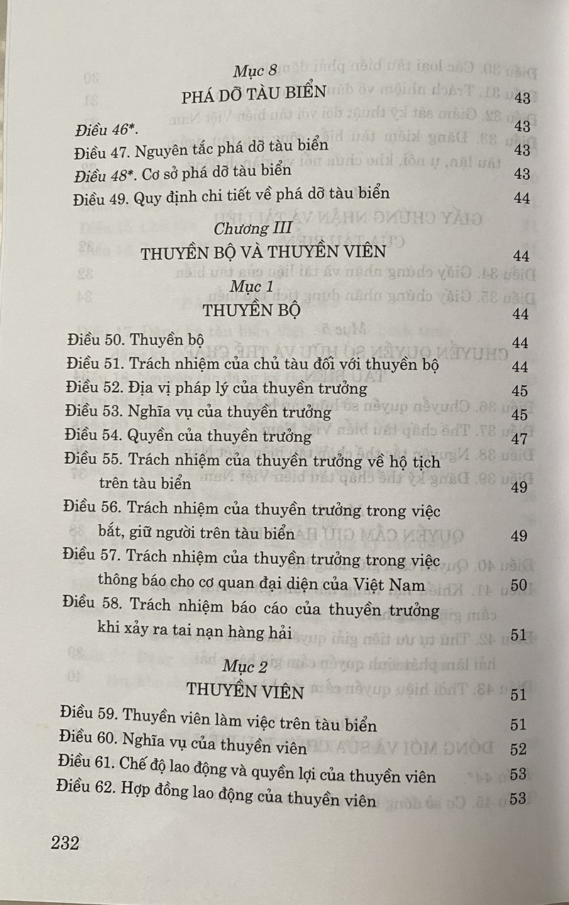 Bộ Luật Hàng Hải Việt Nam năm 2015 ( sửa đổi, bổ sung năm 2018, 2023 )